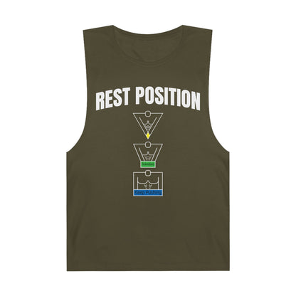 "Rest Position Push-Up We Push! You Rest. Tank top.