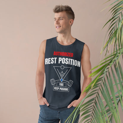 Rest Position - Authorize Your Workout, Gym Wear, Workout Gear, Men's & Women's Top, Casual Fitness Apparel, Gifts for Gym