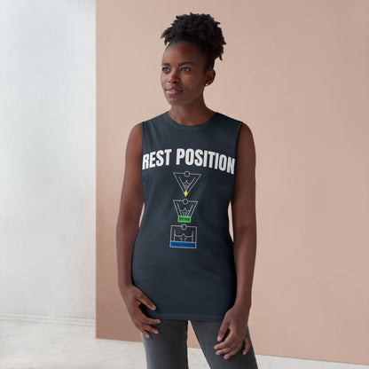 "Rest Position Push-Up We Push! You Rest. Tank top.