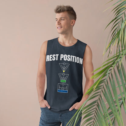 "Rest Position Push-Up We Push! You Rest. Tank top.