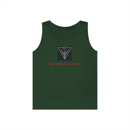 Copy of Unisex Heavy Cotton Tank Top - Diamond Core Hard & Results University, Fitness Apparel, Casual Wear, Gym Tank, Gift for Him/Her