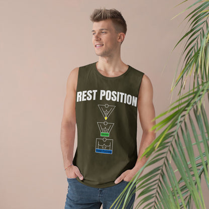 "Rest Position Push-Up We Push! You Rest. Tank top.