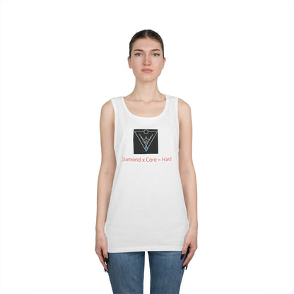 Copy of Unisex Heavy Cotton Tank Top - Diamond Core Hard & Results University, Fitness Apparel, Casual Wear, Gym Tank, Gift for Him/Her