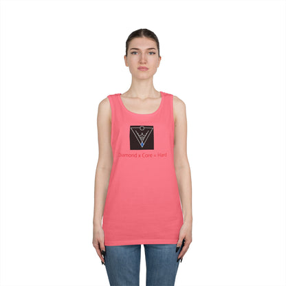 Copy of Unisex Heavy Cotton Tank Top - Diamond Core Hard & Results University, Fitness Apparel, Casual Wear, Gym Tank, Gift for Him/Her