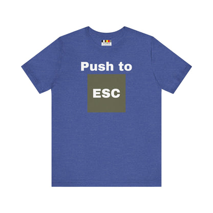 ESC Graphic Unisex Jersey Tee | Casual Streetwear, Everyday Chic, Gift for Friends, Summer Staple, Festival Wear