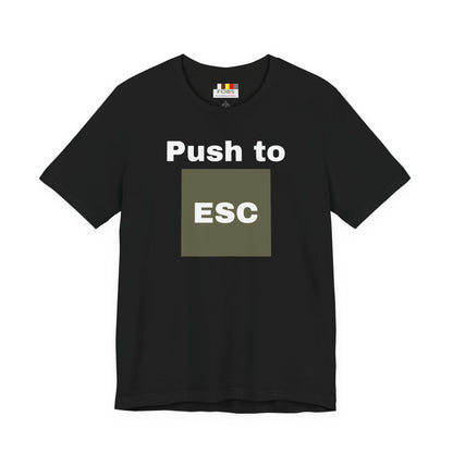 ESC Graphic Unisex Jersey Tee | Casual Streetwear, Everyday Chic, Gift for Friends, Summer Staple, Festival Wear