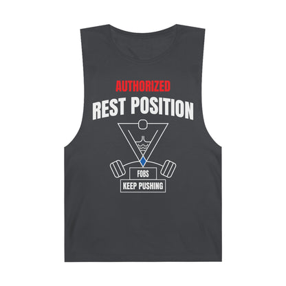 Rest Position - Authorize Your Workout, Gym Wear, Workout Gear, Men's & Women's Top, Casual Fitness Apparel, Gifts for Gym