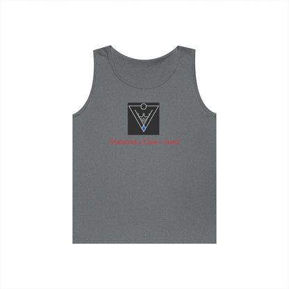 Copy of Unisex Heavy Cotton Tank Top - Diamond Core Hard & Results University, Fitness Apparel, Casual Wear, Gym Tank, Gift for Him/Her
