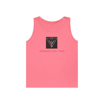 Copy of Unisex Heavy Cotton Tank Top - Diamond Core Hard & Results University, Fitness Apparel, Casual Wear, Gym Tank, Gift for Him/Her