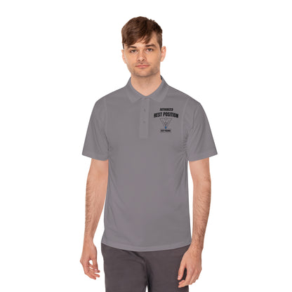 Men's Sport Polo — 'Best Position' Tactical Logo Athletic Golf Shirt