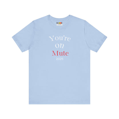 Minimalist Mute Graphic Tee, Unisex T-Shirt, Casual Wear, Statement Fashion, Gift for Music Lovers