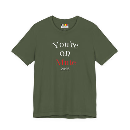 Minimalist Mute Graphic Tee, Unisex T-Shirt, Casual Wear, Statement Fashion, Gift for Music Lovers