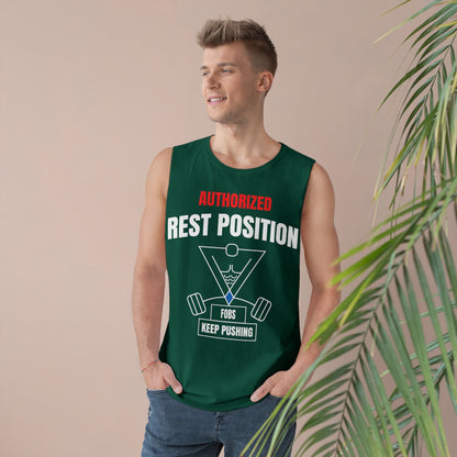 Rest Position - Authorize Your Workout, Gym Wear, Workout Gear, Men's & Women's Top, Casual Fitness Apparel, Gifts for Gym