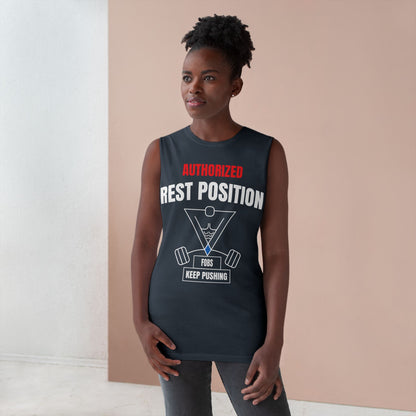 Rest Position - Authorize Your Workout, Gym Wear, Workout Gear, Men's & Women's Top, Casual Fitness Apparel, Gifts for Gym
