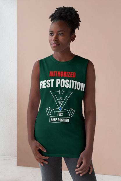 Rest Position - Authorize Your Workout, Gym Wear, Workout Gear, Men's & Women's Top, Casual Fitness Apparel, Gifts for Gym